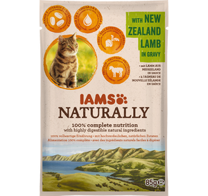 IAMS - Natuurlijk met Nieuw-Zeelands lamsvlees in saus 85g