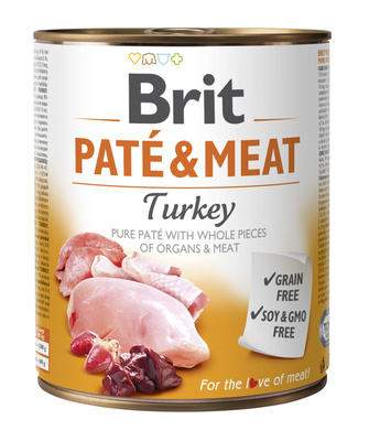 Brit Pate & Meat Kalkoen 12x800g
