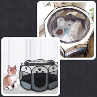 Opvouwbare box, hondenbed, honden- of kattenkooi -70x70 000313