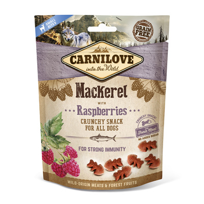 Carnilove Crunchy Snack, makreel en framboos 200 g