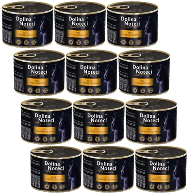 Dolina Noteci Premium Voor Katten Kippenborstfilet In Saus 12x185g