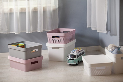 Curver Infinity Bin met Deksel Wit 17l