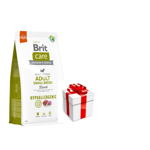 BRIT CARE Hond Hypoallergeen Volwassen Lam van Kleine Rassen 7kg + GRATIS een verrassing voor je hond!