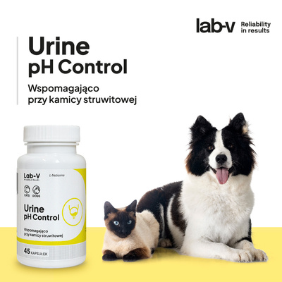 LAB-V Urine pH Controle - Ondersteuning voor honden en katten met struvietstenen 45 capsules
