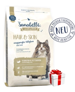 BOSCH Sanabelle Hair & Skin 10kg + GRATIS een verrassing voor je kat!