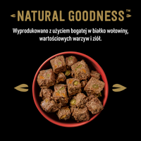 Cesar Natural Goodness Rundvlees rijk, gegarneerd met wortelen, bonen en kruiden 400g