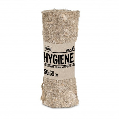VITAPOL Hygiene+ Hennepmat met wol voor knaagdieren en konijnen 50x60cm