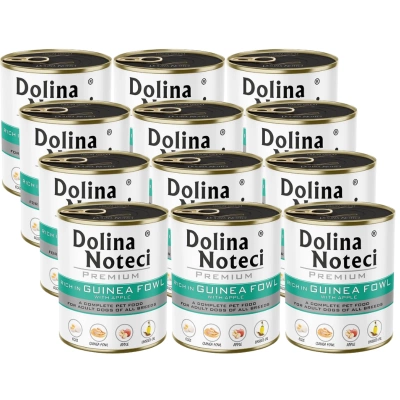 Dolina Noteci PREMIUM rijk parelhoen met appel 12x800g