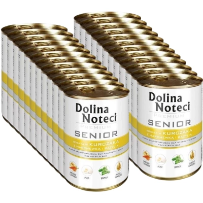 Dolina Noteci Premium Senior Kip met Wortelen en Basilicum 24x400g