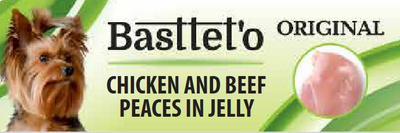 Basttet'o Original Kip met stukjes rundvlees in gelei 85g (blik) - voor hond