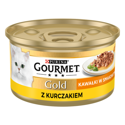Purina Gourmet Gold Sauce Delight met Kip 85g