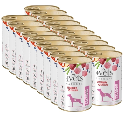 Dolina Noteci 4Vets Honden Diabetes 18x400g 