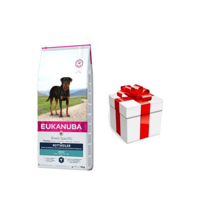 Eukanuba Adult Rottweiler 12kg + GRATIS een verrassing voor je hond!