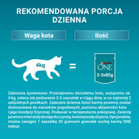 Purina One Indoor Formula Kattenvoer met tonijn en sperziebonen 85 g