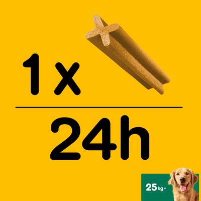 Pedigree DentaStix Dental Treats voor honden vanaf 4 maanden en meer dan 25kg 270g