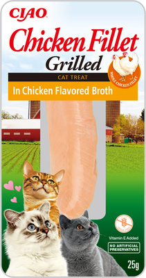 INABA Kipfilet voor katten - Kip in kippenbouillon 25g