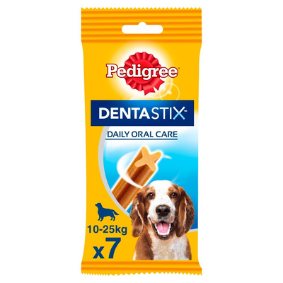 Pedigree DentaStix Dental Treats voor honden vanaf 4 maanden en meer dan 10-25kg 180g