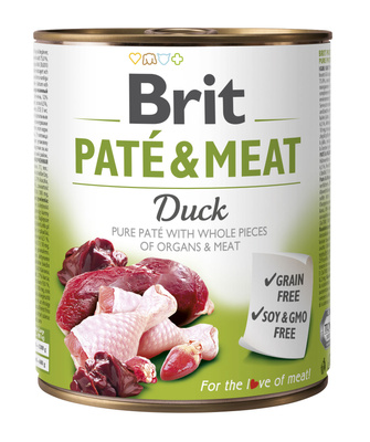 Brit Pate & Vlees met Eend 12x800g