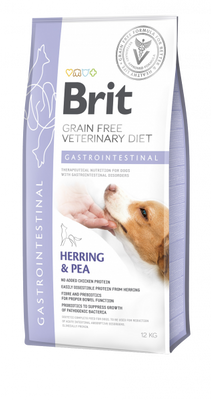 Brit Grain Free Veterinary Diet Hond Gastro-intestinale Haring met Erwten 2x12kg