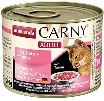 Animonda Cat Carny Adult Rundvlees, Kalkoen & Garnalen 200g