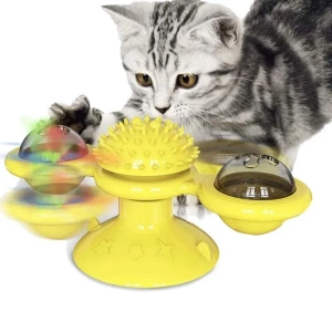 Interactief roterend kattenspeeltje met kattenkruid