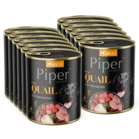 DOLINA NOTECI Piper voor honden met kwartel en cranberry12x800g