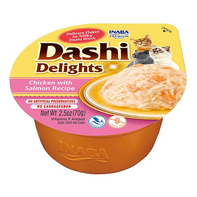 Inaba DASHI aanvullend kattenvoer - kip en zalm 70 g 