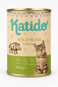 Katido Nat Kattenvoer Kalkoen met Tonijn 400g
