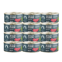 WILD FARM Mousse Rund 12x80g - graanvrije mousse voor katten