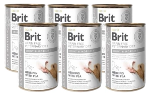 Brit Green Free Veterinary Diet Hond Gewrichten & Mobiliteit Haring Met Erwten 6x400g