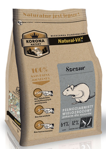 KORONA NATURY Natural-Vit rattenvoer 750g