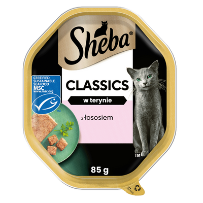 Sheba Classics met zalm 85g