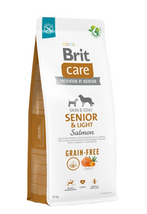 BRIT CARE Dog Grain-free Senior &amp; Light Salmon 12 kg