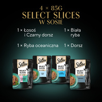 Sheba Sachet Selection In Sauce Vis Smaken 4x85g