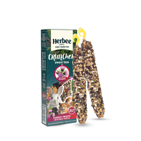 HERBEE cruncher voor knaagdieren en konijnen 115g bosvruchten en distel gevlekte hond