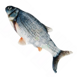 Kattenspeeltje pluche vis met kattenkruid 21cm