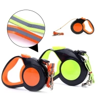 NUXIE® automatische hondenriem reflecterend koord 3m 15kg groen