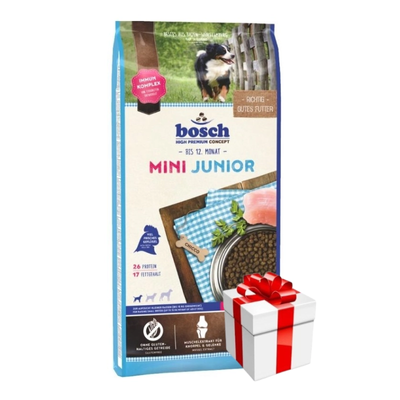 BOSCH Mini Junior Pluimvee 15kg + GRATIS een verrassing voor je hond!