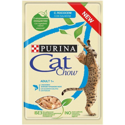 Purina Cat Chow Adult Zalm en Groene Bonen 85g