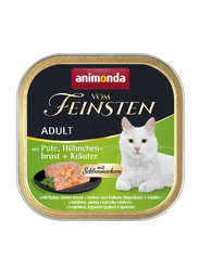 Animonda Cat Vom Feinsten Adult Kalkoen met Kipfilet en Kruiden 100g