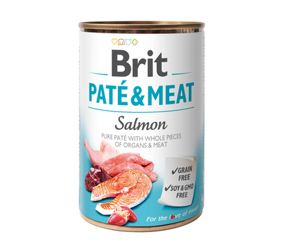 Brit Pate & Vlees met Zalm 6x400g