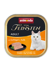 Animonda Vom Feinsten Adult Kat Gevogelte en Kalfsvlees 100g