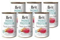 Brit Mono Eiwit Tonijn & Zoete Aardappel 6x400g