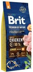 Brit Premium By Nature Junior M met Kip 15kg