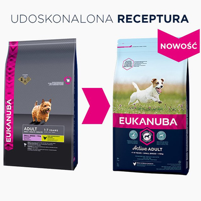 Eukanuba Adult Small Breed Chicken 15kg + GRATIS een verrassing voor je hond!