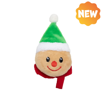 UNIQ PETS PLUS TOY PURRNIP katachtige peperkoekman hoofd met kattenkruid 7x6cm