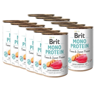 Brit Mono Eiwit Tonijn & Zoete Aardappel 12x400g