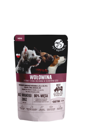 PetRepublic Mini Fijngehakte Stukjes in Delicate Rundvleessaus 100g