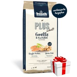 BOSCH Plus Adult Forel & Aardappelen 12,5kg + GRATIS een verrassing voor je hond!