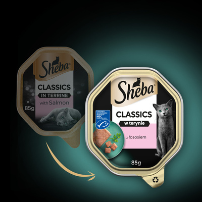 Sheba Classics met zalm 85g